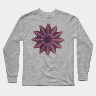 Spirograph Brilliant Kaleidoscope Pattern Stacked Long Sleeve T-Shirt